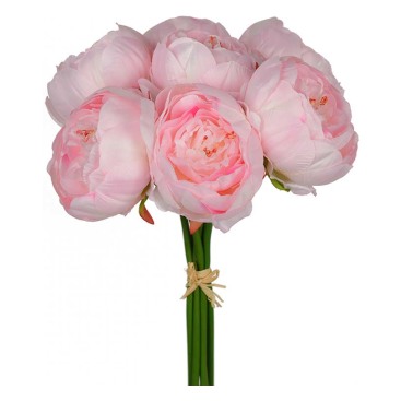 Pionbukett Rosa - Konstgjord Blomma